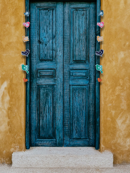 Wooden Bird Door Hanging Pair - HomifyArt