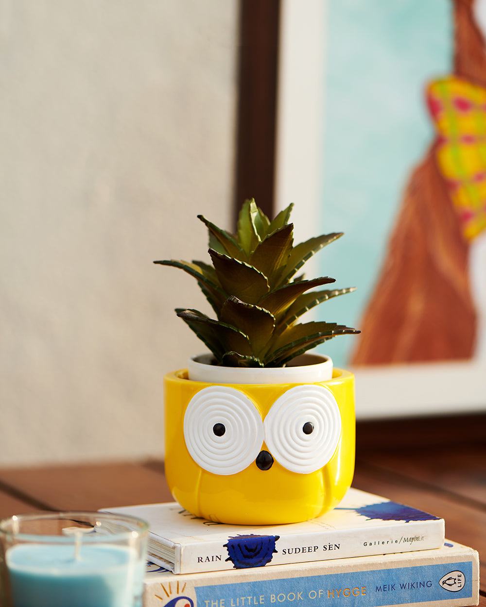 HomifyArt Mini Owl Resin Pot