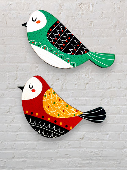 Colorful Animal and Bird Magnets Set - Fridge Magnets with Owl, Elephant, Bird, and Fish Designs – Decorative Kitchen and Home Décor