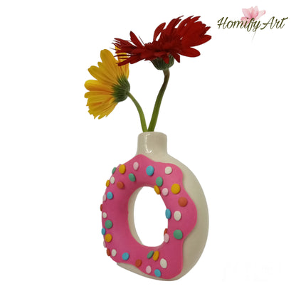 Flower Vase - Donut Blossom - Handcrafted - HomifyArt